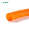 Conducto corrugado flexible para energía solar fotovoltaica Ledes Tubo eléctrico de PVC naranja