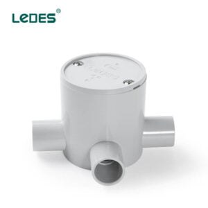 Caja eléctrica redonda Ledes Cajas para juntas de PVC para exterior 3 vías de profundidad
