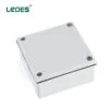 Ledes Lszh Electrical Box Outdoor Shallow Ip65 Adaptable Boxes for Pvc Conduit Pipe - Grey