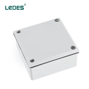 Ledes LSZH Caja Eléctrica Exterior Superficial IP65 Cajas Adaptables para Tubería Conducto PVC - Gris