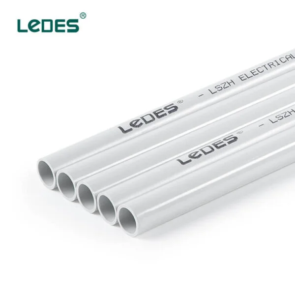 Ledes Lszh Electrical Wiring Pipe Heavy Duty Rigid Conduit Pipe - Gray