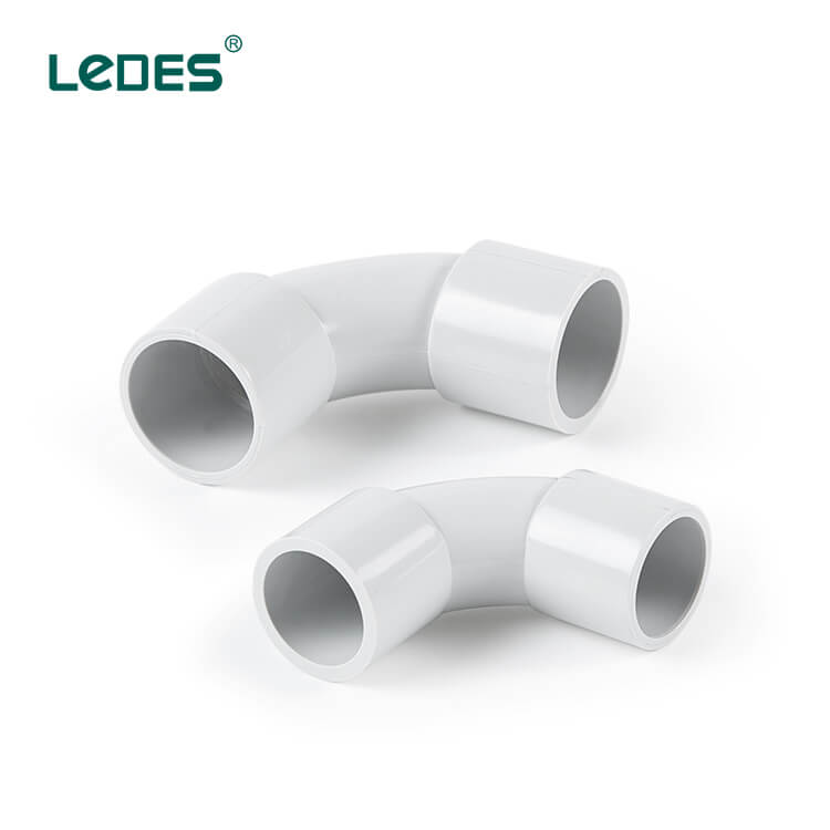 Codo de conducto Ledes Lszh Accesorios eléctricos de 45 a 90 grados Codo de conducto Ledes Lszh Accesorios eléctricos de 45 a 90 grados