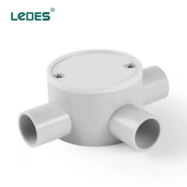 Ledes Iec Certified Lshf Junction Box Outdoor 3 Way Shallow