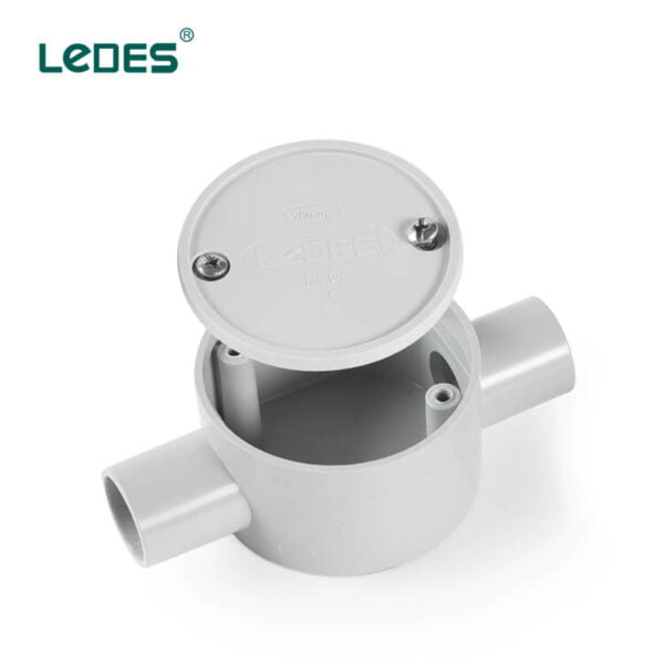 Ledes Lshf Shallow Junction Box Plastic J Boxes - Grey
