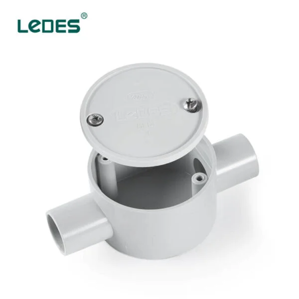 Ledes Lshf Shallow Junction Box Plastic J Boxes - Grey