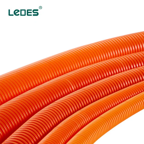Ledes Hd Corrugated Conduit Iec En Asnzs Certified Pvc Flexible Conduit Pipe Manufacturer Brand Factory Supplier Wholesale Distributor Bulk Price for Sale Australian New Zealand Chile Peru Sri Lanka Spain Columbia Singapore Hongkong Brazil