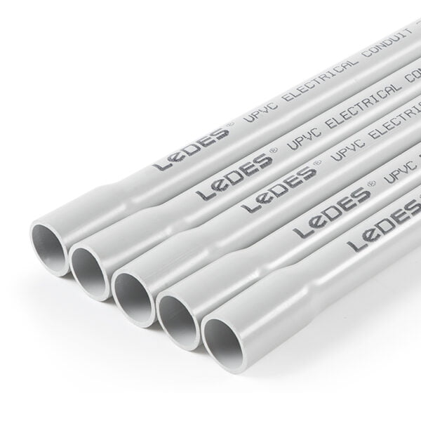Ledes Australian Standard Pvc Conduit 20mm 25mm 32mm 40mm 50mm 63mm 80mm 100mm 125mm 150mm Electrical Pipe Manufacturer Brand Factory Supplier Wholesale Distributor Bulk Price for Sale Australian New Zealand