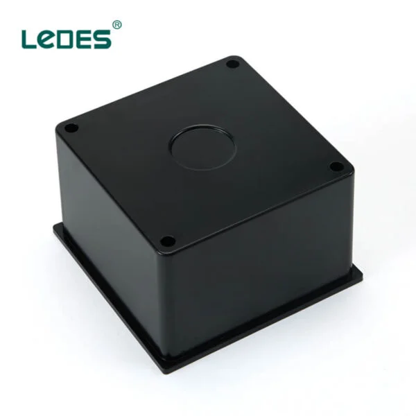 Ledes Black Adaptable Box Electrical Junction Box Waterproof Outdoor for Ceiling Light & Wire