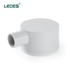 Caja de conexiones eléctricas Ledes para exteriores, caja de cableado de 1 vía, color gris