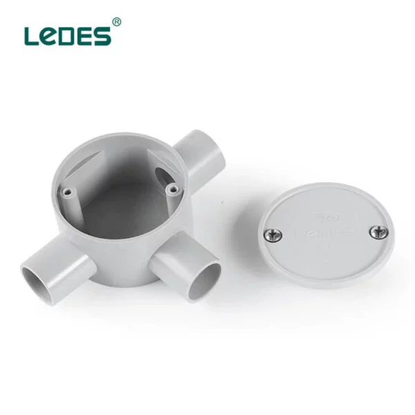 Ledes Pvc Junction Box Outdoor Plastic Waterproof J Boxes Electrical Fittings Manufacturer Brand Wholesaler Distributor Bulk Price for Sale Australia New Zealand Peru Chile Spain Columbia Hongkong Singapore Brazil Korea