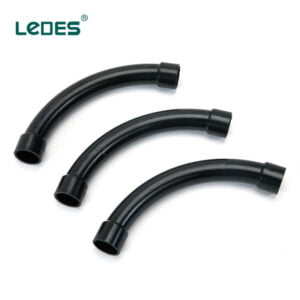 Raccords de conduits électriques en PVC Ledes Sweep Bend - Noir