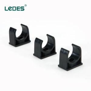 Ledes Conduit Hangers LSZH Electrical Pipe Clamp - Black