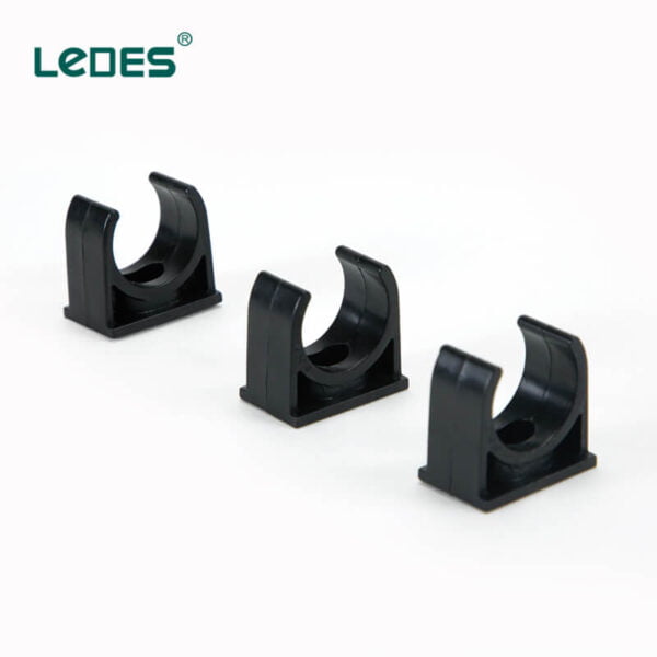 Ledes Conduit Hangers Lszh Electrical Pipe Clamp - Black