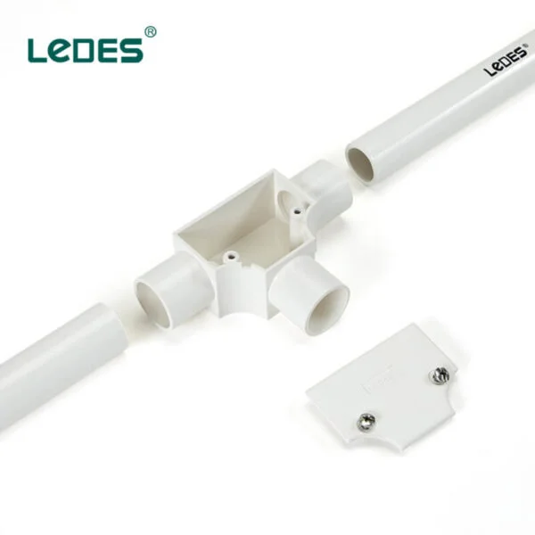 Ledes Pvc Conduit Tee White Iec Asnzs 인증 브랜드 공장 공급업체 제조업체 도매업체 유통업체 대량 가격 목록 호주 뉴질랜드 페루 칠레 스리랑카 스페인 콜롬비아 영국 싱가포르 브라질 한국 몰타