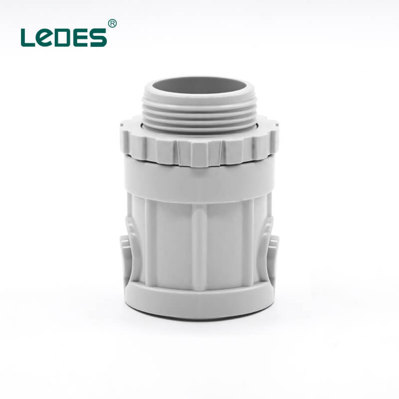 Ledes Anschlussdosen-Steckverbinder für den Außenbereich, PVC, elektrische Leitungsverschraubungen – Grau (3) Ledes Anschlussdosen-Steckverbinder für den Außenbereich, PVC, elektrische Leitungsverschraubungen – Grau (1)
