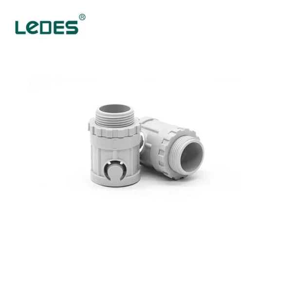 Ledes Junction Box Connectors Outdoor Pvc Electrical Conduit Fittings - Grey (1)