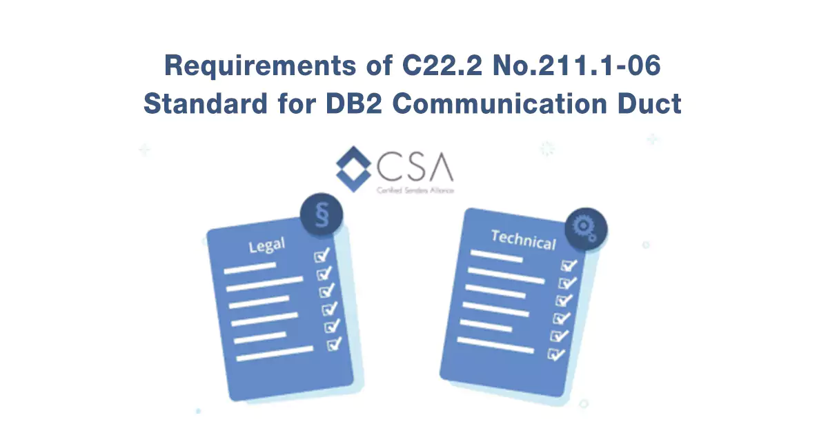 CSA C22.2 Standard for DB2 Communication Duct Guide 2025