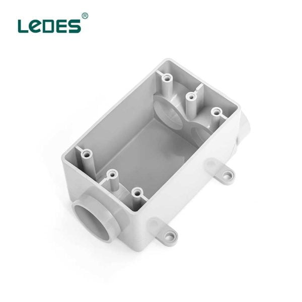 Ledes Pvc Single Gang Outlet Conduit Box Manufacturer Wholesale Brand Supplier Factory Price List