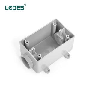 Boîte de prise électrique simple Ledes 2 voies droites