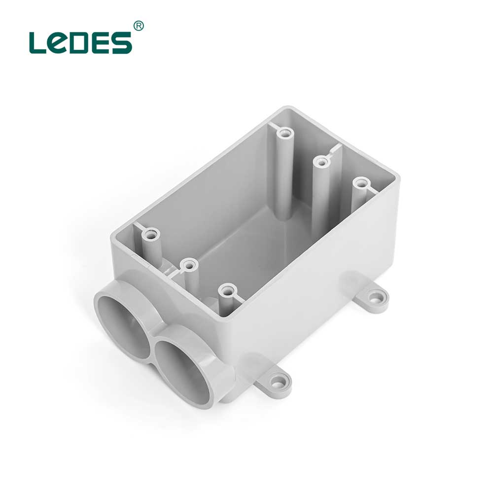 Ledes 1 Gang Outlet Box 2 Way Marca Fabricante Ledes 1 Gang Outlet Box 2 Way Marca Fabricante