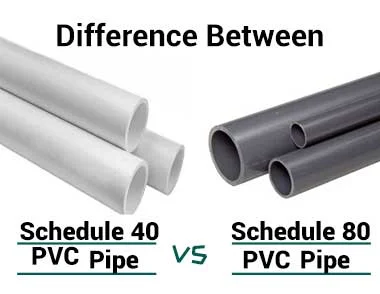 What's the Difference Between Schedule 40 and Schedule 80 PVC Pipe