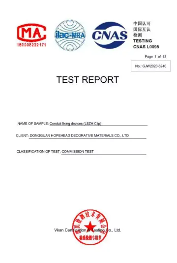 Certificaciones LEDES-IEC61386-25 para mayorista de marcas de conductos y accesorios rígidos y flexibles