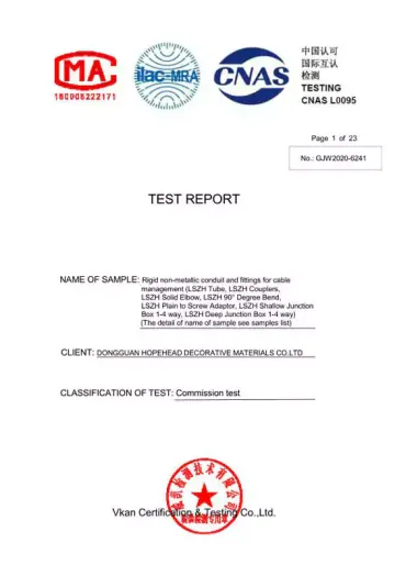 Ledes - Certificación IEC61386-1,-21