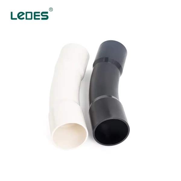 Accesorio de conducto de PVC con codo de 22,5 grados, cédula 40, Ledes