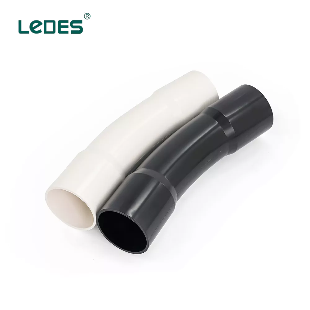 Raccord de conduit en PVC Ledes à coude de 22,5 degrés, nomenclature 40