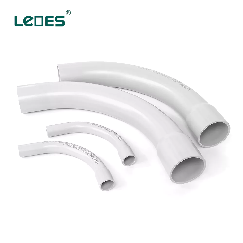 Proveedor de accesorios para tuberías eléctricas de PVC para conductos Ledes Conduit Bend Gery Proveedor de accesorios para tuberías eléctricas de PVC para conductos Ledes Conduit Bend Gery