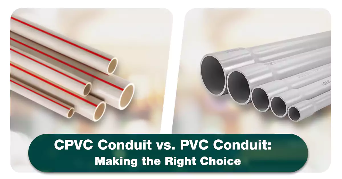 CPVC 도관 대 PVC 도관 올바른 선택하기
