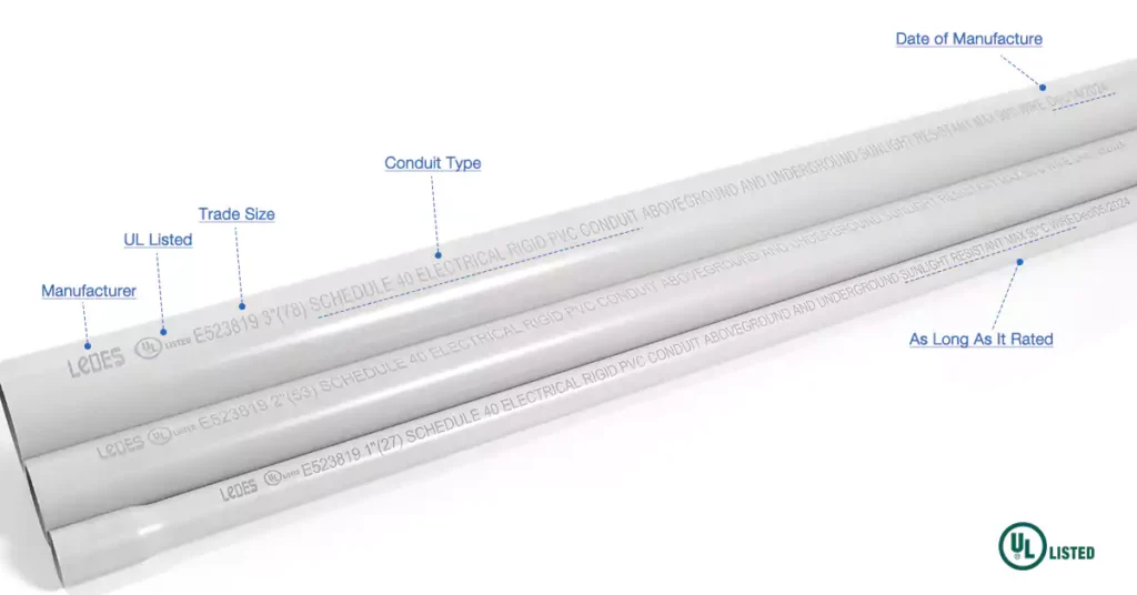 How to Read Pvc Conduit Markings