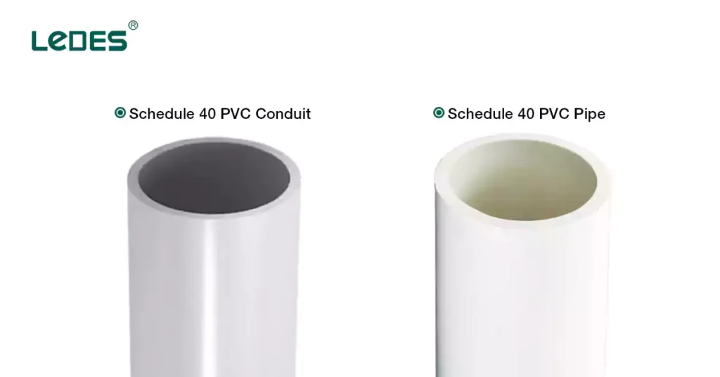 Schedule 40 Pvc Conduit Vs Schedule 40 Pvc Pipe