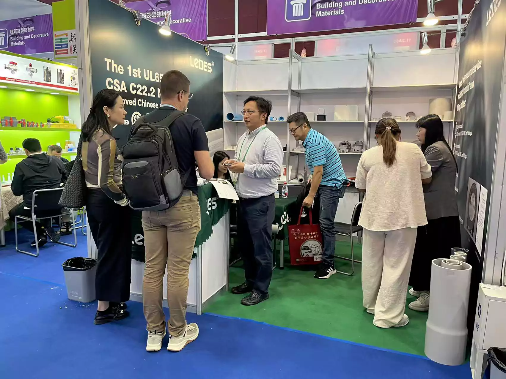 Electrical Contractor Visit Ledes Booth in Canton Fair 2025 Electrical Contractor Visit Ledes Booth in Canton Fair 2025